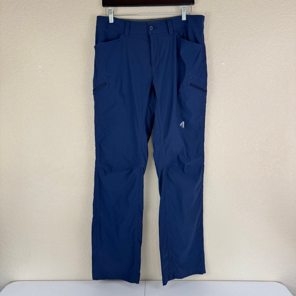 Eddie Bauer First Ascent Pants Navy Blue Outdoor Hiking Cargo Mens 34x34